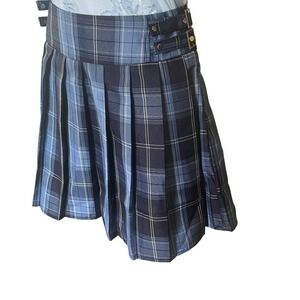 Womens Y2K‎ School Girl Preppy Mini Skirt Plaid Pleated Size M Punk Grunge